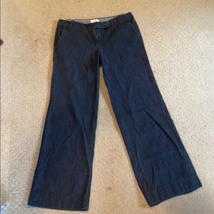 Loft demin wide leg pants